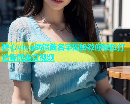糖心vlog锅锅酱名字揭秘教你轻松打造专属美食视频